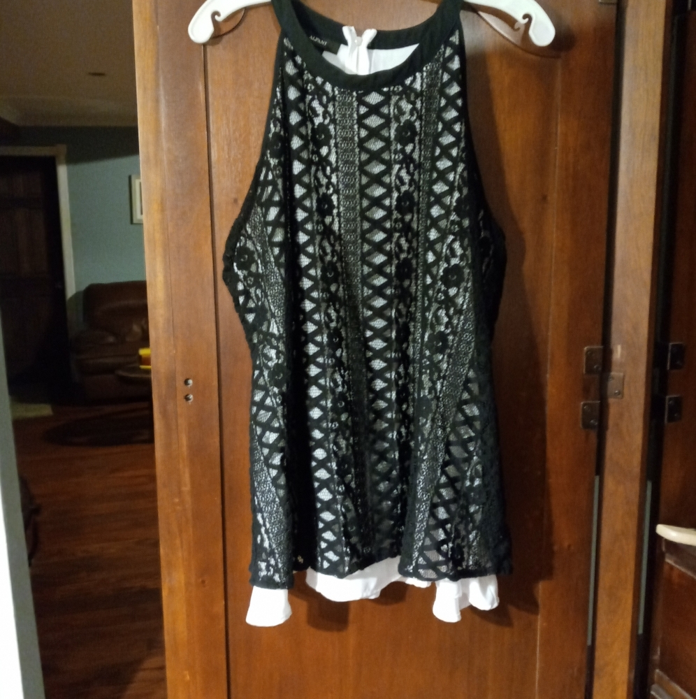 Alfani Black Lace Tank